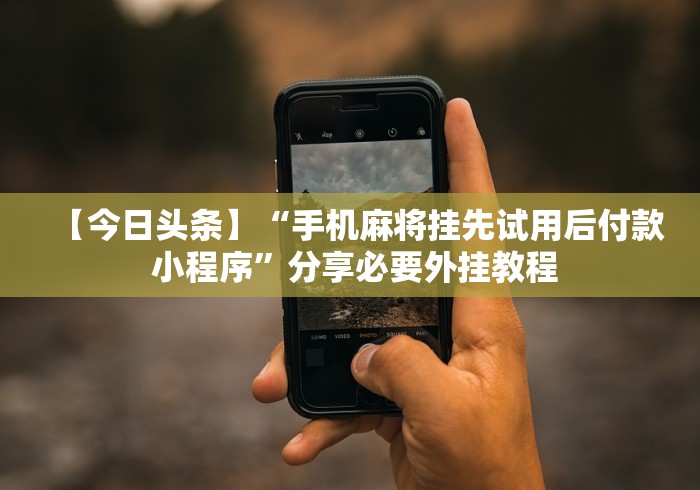 【今日头条】“手机麻将挂先试用后付款 小程序”分享必要外挂教程