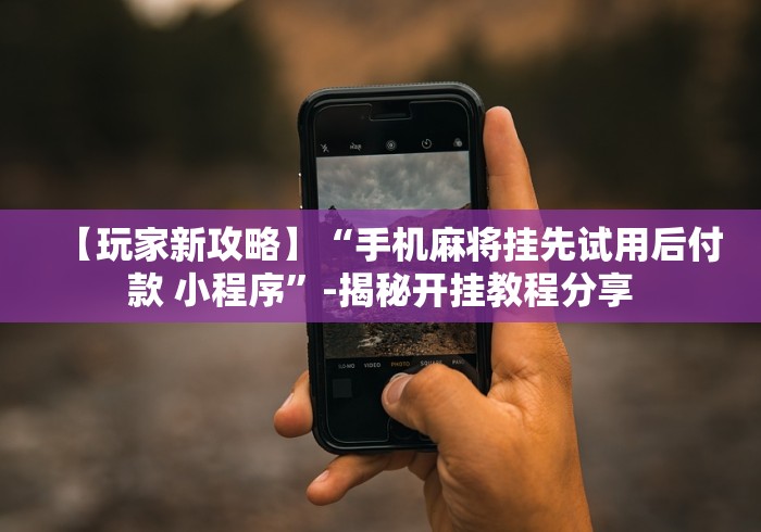 今日分享“决胜麻将挂先试用后付款!分享用挂教程