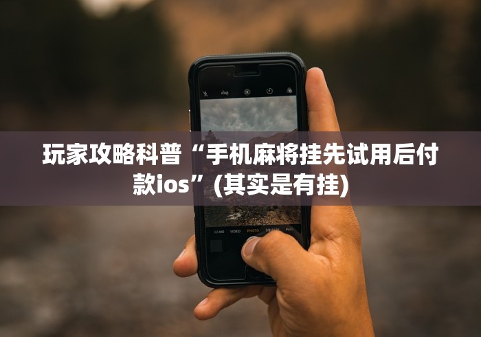 【玩家游戏玩法】“余干中至麻将挂先试用后付款”最新辅助详细教程