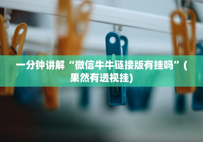 【盘点十款】“微信三公房间开挂哪里买”(原来确实是有挂)