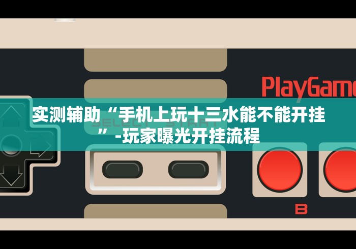 实测辅助“手机上玩十三水能不能开挂”-玩家曝光开挂流程