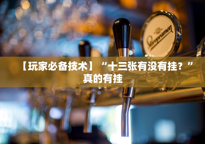 【玩家必备技术】“十三张有没有挂？”真的有挂