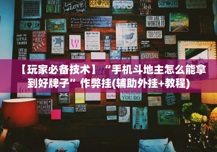 【玩家必备技术】“手机斗地主怎么能拿到好牌子”作弊挂(辅助外挂+教程)
