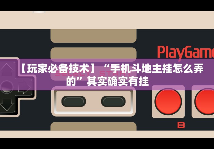 【玩家必备技术】“手机斗地主挂怎么弄的”其实确实有挂