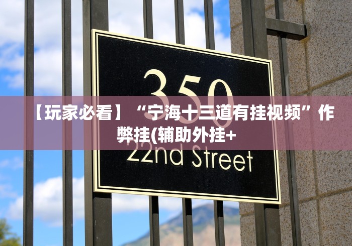 【玩家必看】“宁海十三道有挂视频”作弊挂(辅助外挂+