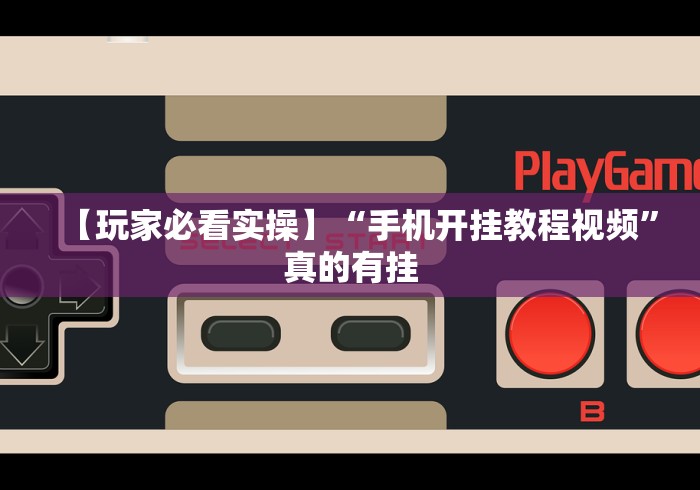 【玩家必看实操】“手机开挂教程视频”真的有挂