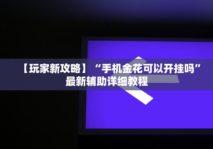 【玩家新攻略】“手机金花可以开挂吗”最新辅助详细教程