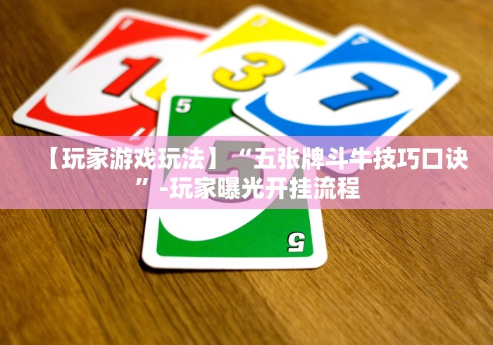 【玩家游戏玩法】“五张牌斗牛技巧口诀”-玩家曝光开挂流程