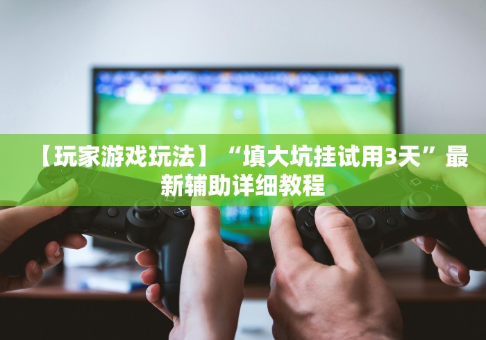【玩家游戏玩法】“填大坑挂试用3天	”最新辅助详细教程