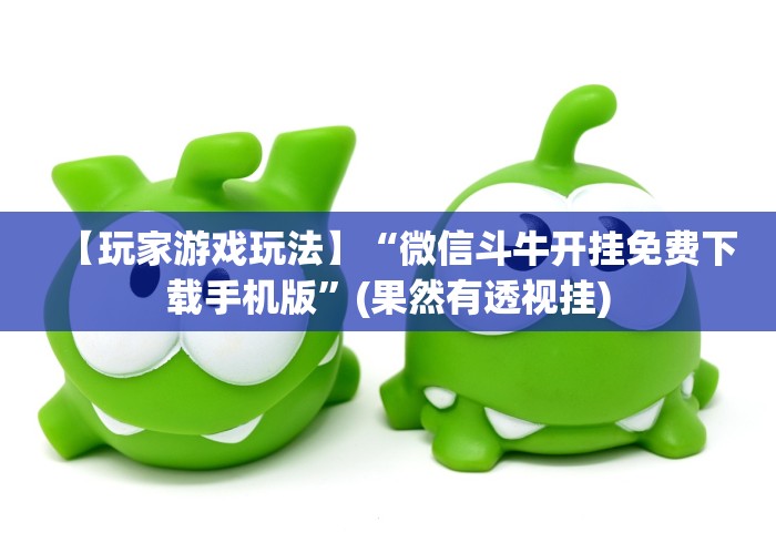 【玩家游戏玩法】“微信斗牛开挂免费下载手机版	”(果然有透视挂)