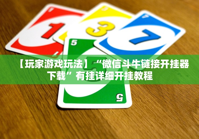【玩家游戏玩法】“微信斗牛链接开挂器下载”有挂详细开挂教程