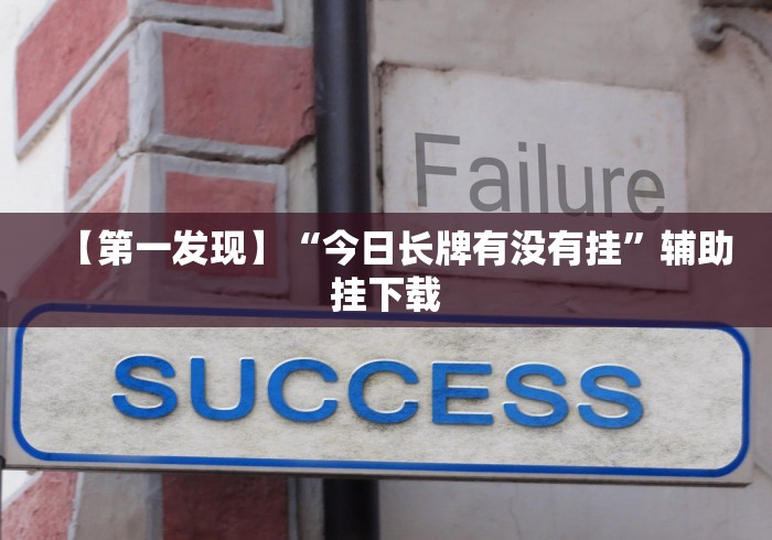 【第一发现】“今日长牌有没有挂”辅助挂下载