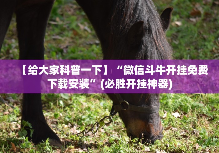 【给大家科普一下】“微信斗牛开挂免费下载安装	”(必胜开挂神器)
