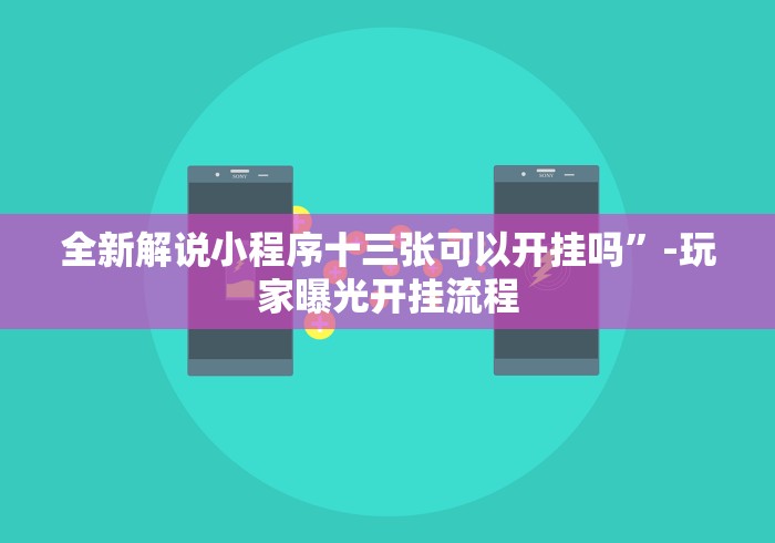 全新解说小程序十三张可以开挂吗	”-玩家曝光开挂流程