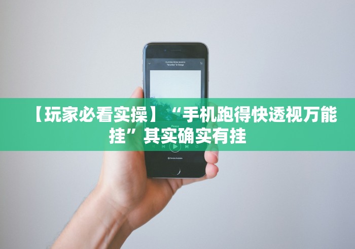 【玩家必看实操】“手机跑得快透视万能挂”其实确实有挂