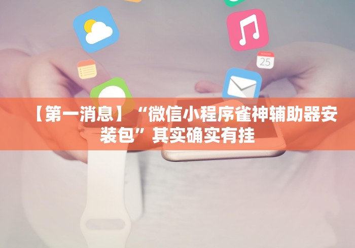 【第一消息】“微信小程序雀神辅助器安装包	”其实确实有挂