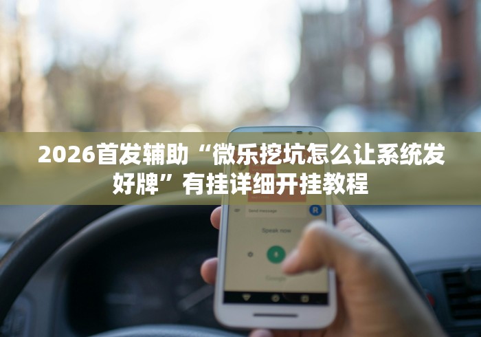 2026首发辅助“微乐挖坑怎么让系统发好牌”有挂详细开挂教程