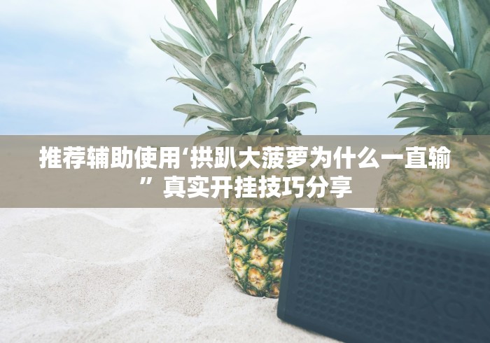 推荐辅助使用‘拱趴大菠萝为什么一直输”真实开挂技巧分享