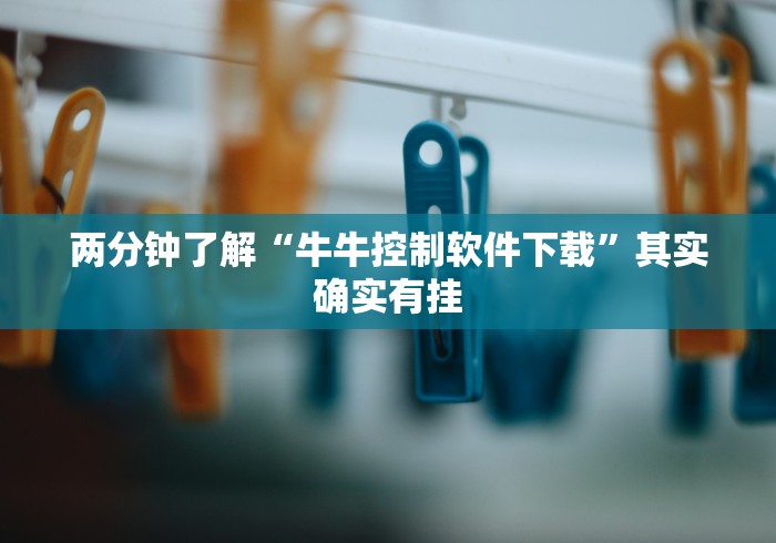 两分钟了解“牛牛控制软件下载”其实确实有挂