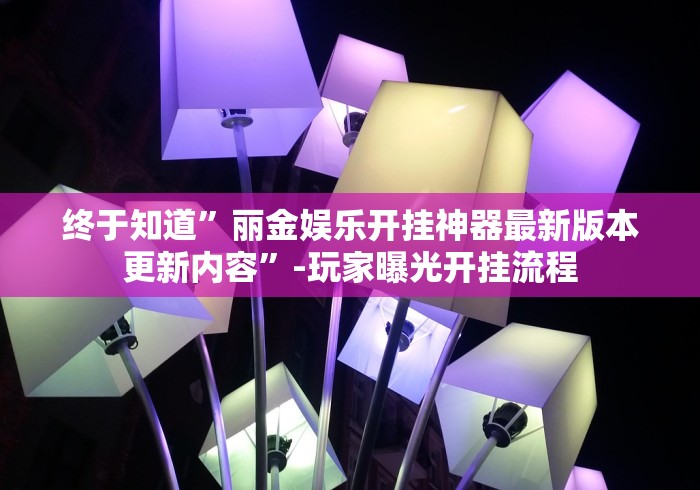 终于知道”丽金娱乐开挂神器最新版本更新内容	”-玩家曝光开挂流程