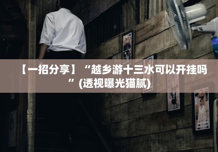 【一招分享】“越乡游十三水可以开挂吗	”(透视曝光猫腻)