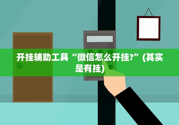 开挂辅助工具“微信怎么开挂?”(其实是有挂)