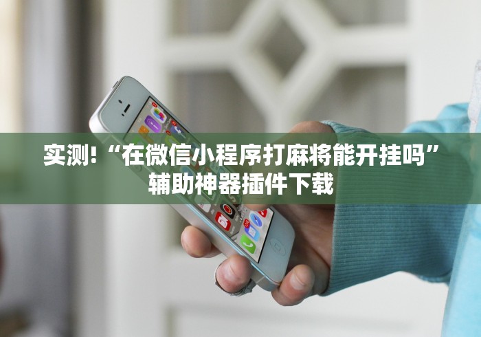 实测!“在微信小程序打麻将能开挂吗”辅助神器插件下载
