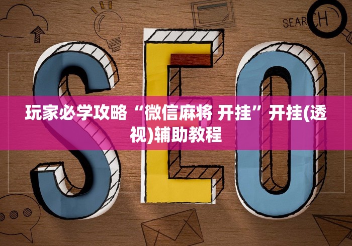 玩家辅助神器“微乐贵州麻将万能开挂器通用版	”(确实真的有挂)
