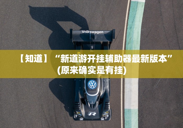 【知道】“新道游开挂辅助器最新版本”(原来确实是有挂)