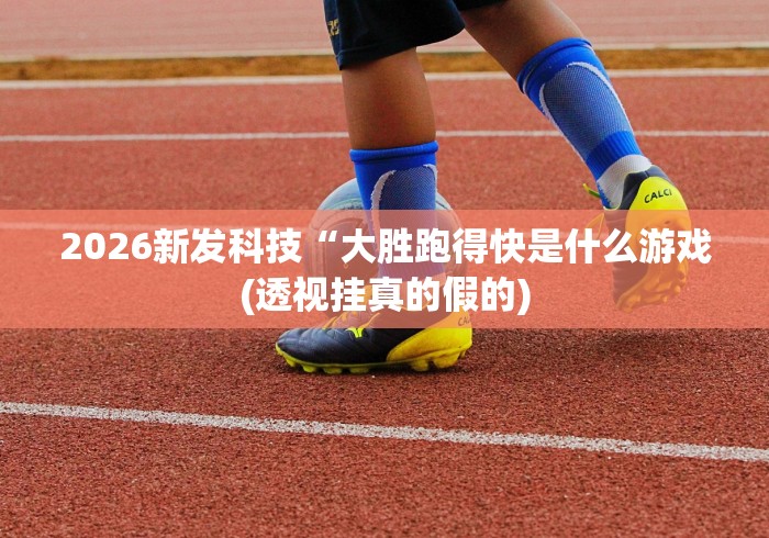2026新发科技“大胜跑得快是什么游戏(透视挂真的假的) 2026新发科技“大胜跑得快是什么游戏(透视挂真的假的)