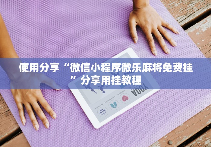 使用分享“微信小程序微乐麻将免费挂”分享用挂教程