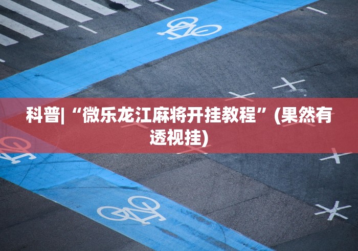 科普|“微乐龙江麻将开挂教程”(果然有透视挂)