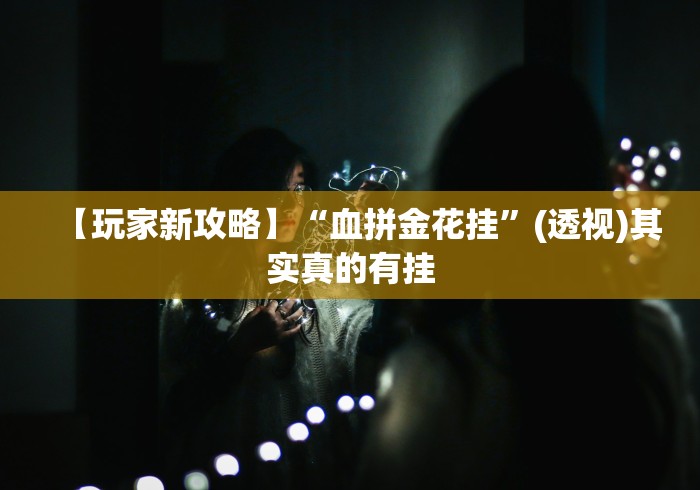 【玩家新攻略】“血拼金花挂	”(透视)其实真的有挂