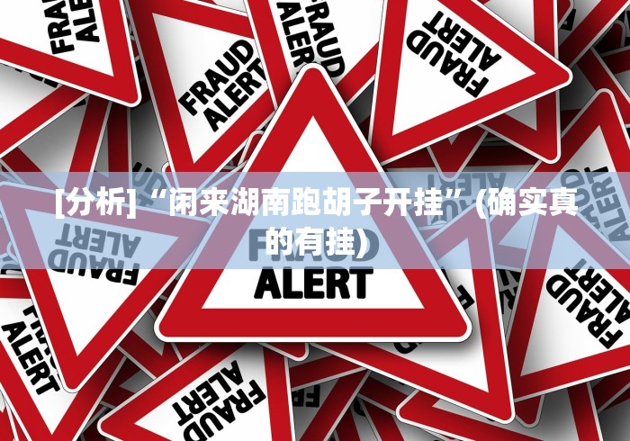 [分析]“闲来湖南跑胡子开挂	”(确实真的有挂)