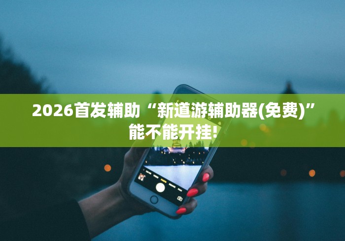 2026首发辅助“新道游辅助器(免费)”能不能开挂!