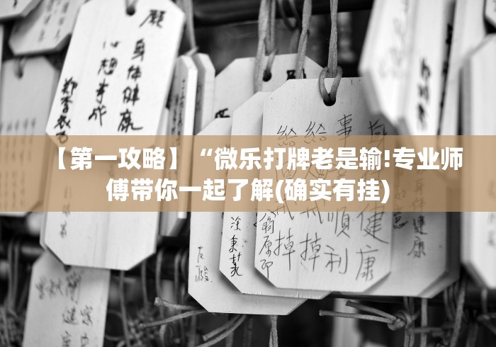 【第一攻略】“微乐打牌老是输!专业师傅带你一起了解(确实有挂) 【第一攻略】“微乐打牌老是输!专业师傅带你一起了解(确实有挂)