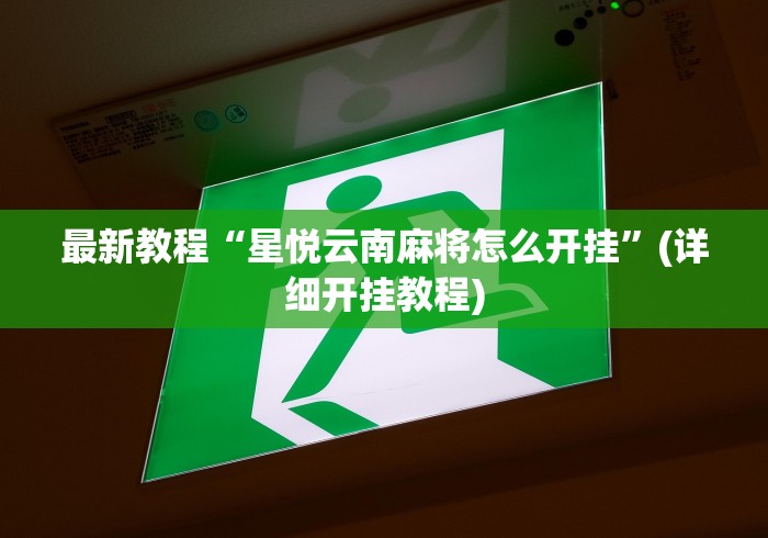 最新教程“星悦云南麻将怎么开挂”(详细开挂教程)