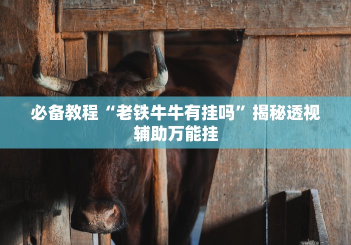 必备教程“老铁牛牛有挂吗”揭秘透视辅助万能挂