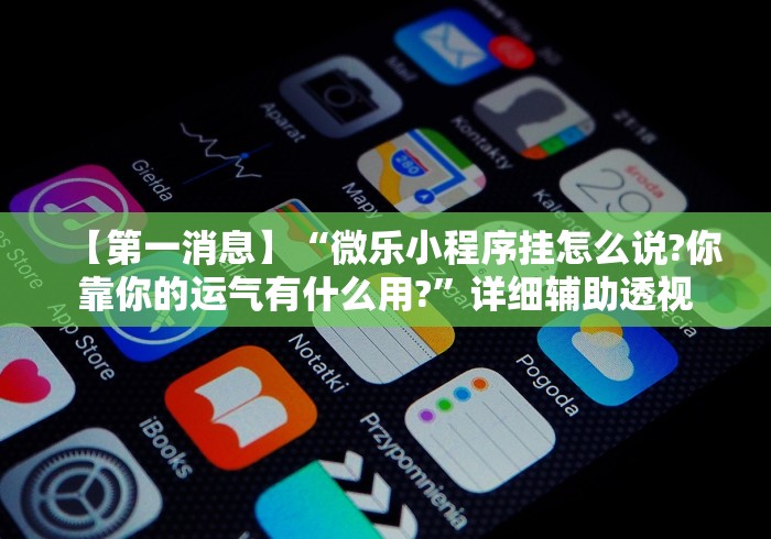 【第一消息】“微乐小程序挂怎么说?你靠你的运气有什么用?	”详细辅助透视