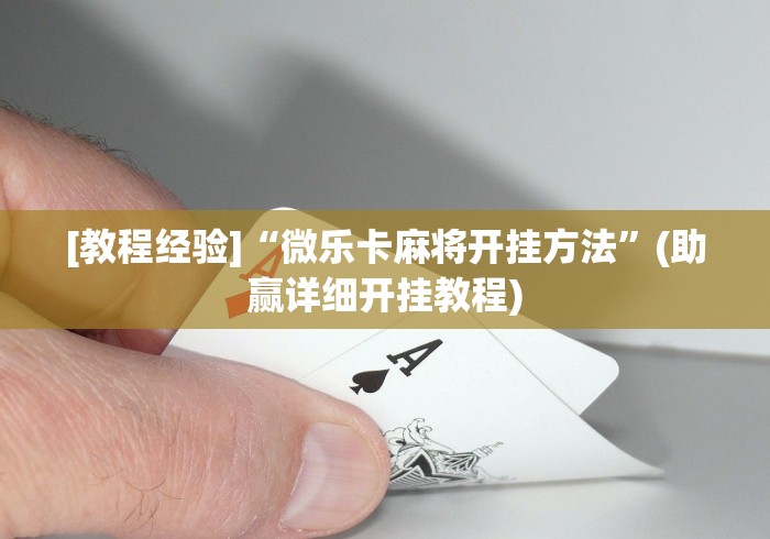 内测功能“微乐免费挂试用一天”通用版下载教程！