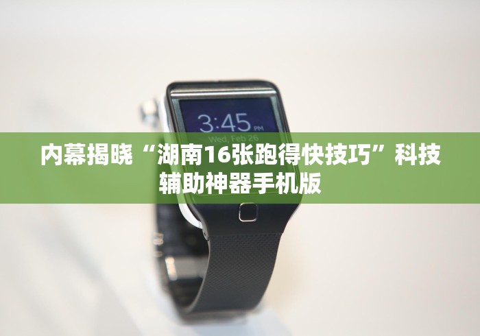 内幕揭晓“湖南16张跑得快技巧”科技辅助神器手机版