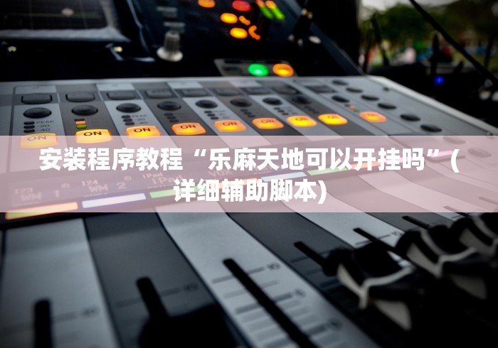安装程序教程“乐麻天地可以开挂吗	”(详细辅助脚本)