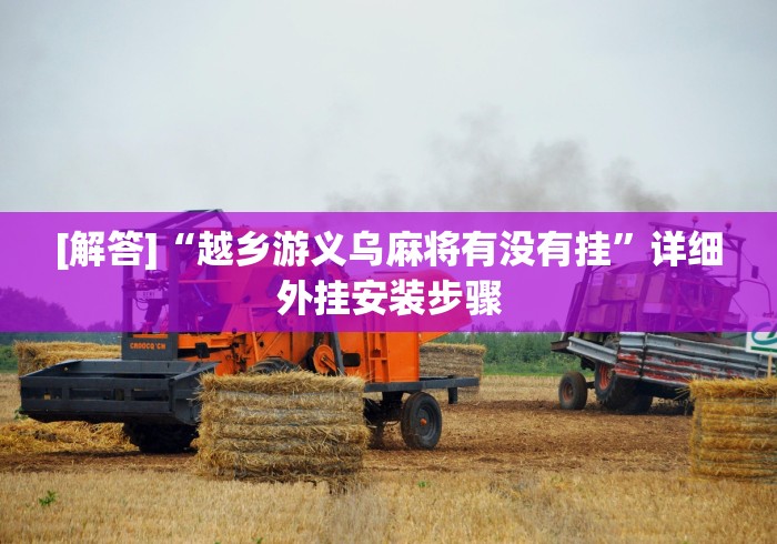 [解答]“越乡游义乌麻将有没有挂	”详细外挂安装步骤