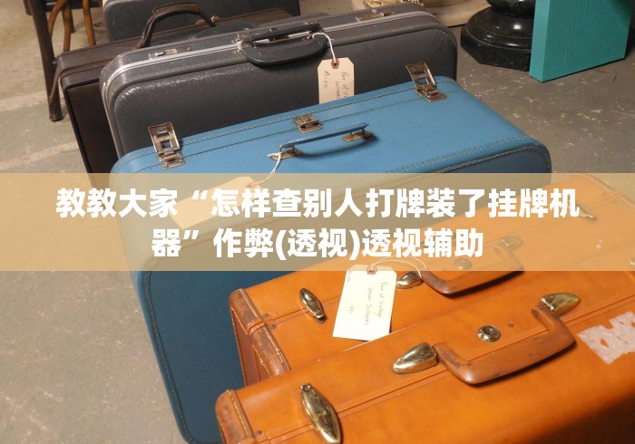 教程开挂辅助“微乐龙江麻将免费挂	”分享辅助外挂教程