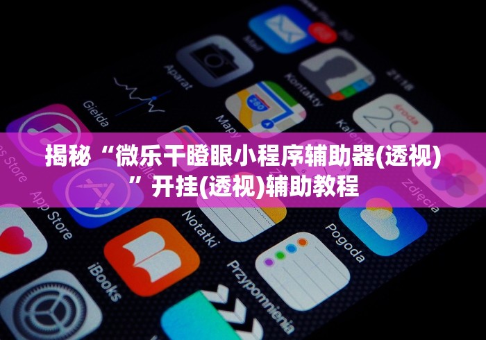 揭秘“微乐干瞪眼小程序辅助器(透视)	”开挂(透视)辅助教程