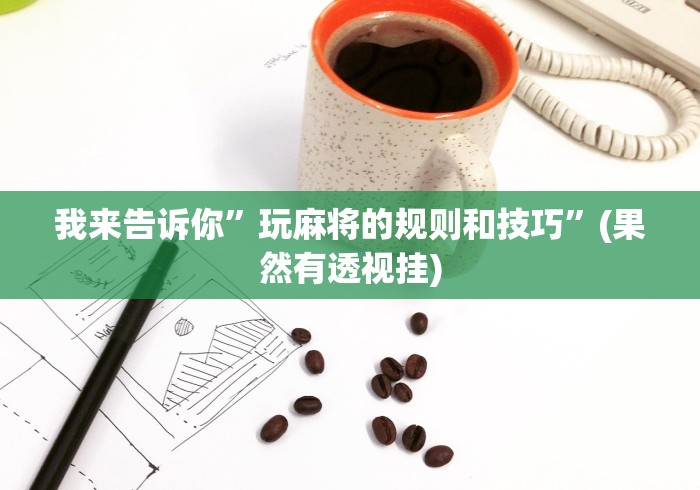 我来告诉你	”玩麻将的规则和技巧”(果然有透视挂)