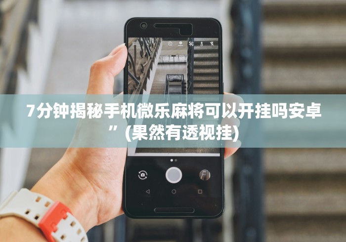 7分钟揭秘手机微乐麻将可以开挂吗安卓”(果然有透视挂)