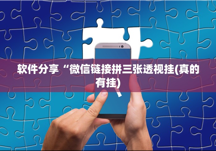 软件分享“微信链接拼三张透视挂(真的有挂) 软件分享“微信链接拼三张透视挂(真的有挂)