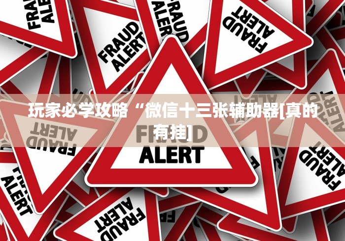 玩家必学攻略“微信十三张辅助器[真的有挂]